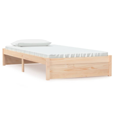 vidaXL fehér tömör fa vágykeret 100 x 200 cm (814940) ágy és ágykellék