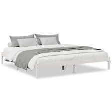 vidaXL fehér tömör fenyő extra hosszú ágykeret matrac nélkül 180x220cm (852425) ágy és ágykellék