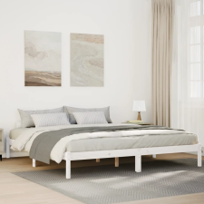 vidaXL fehér tömör fenyő extra hosszú ágykeret matrac nélkül 200x220cm ágy és ágykellék