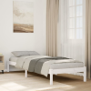 vidaXL fehér tömör fenyő extra hosszú ágykeret matrac nélkül 80x220 cm