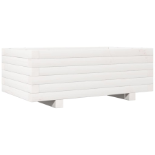 vidaXL fehér tömör fenyő virágláda 70x40x26,5 cm kerti tárolás