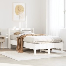 vidaXL fehér tömör fenyőfa ágy matrac nélkül 100 x 200 cm ágy és ágykellék
