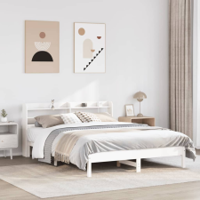 vidaXL fehér tömör fenyőfa ágy matrac nélkül 135 x 190 cm ágy és ágykellék