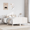 vidaXL fehér tömör fenyőfa ágy matrac nélkül 135 x 190 cm