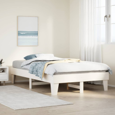 vidaXL fehér tömör fenyőfa ágy matrac nélkül 135 x 190 cm ágy és ágykellék