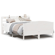 vidaXL fehér tömör fenyőfa ágy matrac nélkül 150 x 200 cm (3306964) ágy és ágykellék