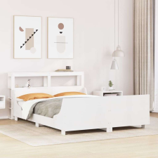 vidaXL fehér tömör fenyőfa ágy matrac nélkül 160 x 200 cm ágy és ágykellék