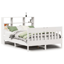 vidaXL fehér tömör fenyőfa ágy matrac nélkül 160 x 200 cm (3323216) ágy és ágykellék