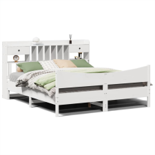 vidaXL fehér tömör fenyőfa ágy matrac nélkül 180 x 200 cm (3323369) ágy és ágykellék
