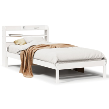 vidaXL fehér tömör fenyőfa ágy matrac nélkül 75 x 190 cm ágy és ágykellék