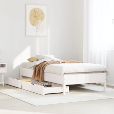 vidaXL fehér tömör fenyőfa ágy matrac nélkül 75 x 190 cm ágy és ágykellék