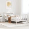 vidaXL fehér tömör fenyőfa ágy matrac nélkül 75 x 190 cm