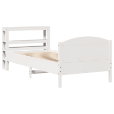 vidaXL fehér tömör fenyőfa ágy matrac nélkül 75 x 190 cm (3306250) ágy és ágykellék