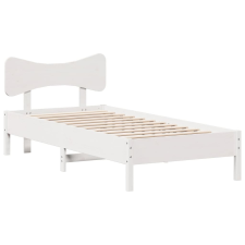 vidaXL fehér tömör fenyőfa ágy matrac nélkül 75 x 190 cm (3328257) ágy és ágykellék