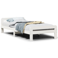 vidaXL fehér tömör fenyőfa ágy matrac nélkül 75 x 190 cm (855497) ágy és ágykellék