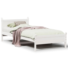 vidaXL fehér tömör fenyőfa ágy matrac nélkül 75 x 190 cm (855616) ágy és ágykellék