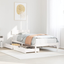 vidaXL fehér tömör fenyőfa ágy matrac nélkül 90 x 200 cm ágy és ágykellék