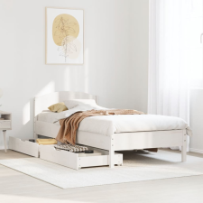 vidaXL fehér tömör fenyőfa ágy matrac nélkül 90 x 200 cm ágy és ágykellék