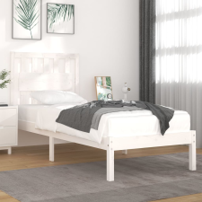 vidaXL fehér tömör fenyőfa ágykeret 100 x 200 cm ágy és ágykellék