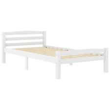vidaXL fehér tömör fenyőfa ágykeret 100 x 200 cm (322069) ágy és ágykellék