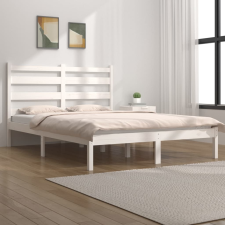 vidaXL fehér tömör fenyőfa ágykeret 120 x 200 cm ágy és ágykellék