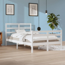 vidaXL fehér tömör fenyőfa ágykeret 120x200 cm ágy és ágykellék