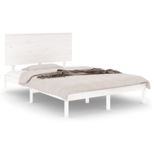 vidaXL fehér tömör fenyőfa ágykeret 140 x 190 cm (3104784) ágy és ágykellék