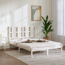 vidaXL fehér tömör fenyőfa ágykeret 140 x 200 cm ágy és ágykellék