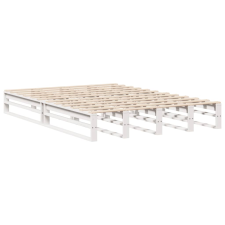 vidaXL fehér tömör fenyőfa ágykeret 150 x 200 cm (850846) ágy és ágykellék