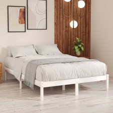 vidaXL fehér tömör fenyőfa ágykeret 150 x 200 cm (UK King) ágy és ágykellék