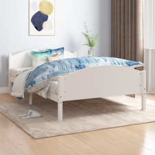 vidaXL fehér tömör fenyőfa ágykeret 160 x 200 cm ágy és ágykellék