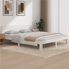 vidaXL fehér tömör fenyőfa ágykeret 160 x 200 cm ágy és ágykellék
