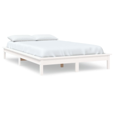 vidaXL fehér tömör fenyőfa ágykeret 160 x 200 cm (820552) ágy és ágykellék