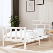 vidaXL fehér tömör fenyőfa ágykeret 90 x 190 cm (3FT Single) ágy és ágykellék