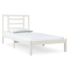 vidaXL fehér tömör fenyőfa ágykeret 90 x 190 cm (3FT Single) (3104314) ágy és ágykellék
