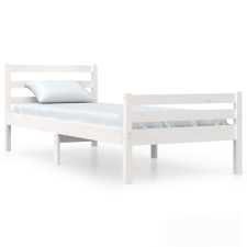 vidaXL fehér tömör fenyőfa ágykeret 90 x 190 cm (3FT Single) (814785) ágy és ágykellék
