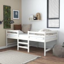 vidaXL fehér tömör fenyőfa ágykeret 90 x 200 cm ágy és ágykellék