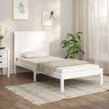 vidaXL fehér tömör fenyőfa ágykeret 90x190 cm (3FT Single) ágy és ágykellék