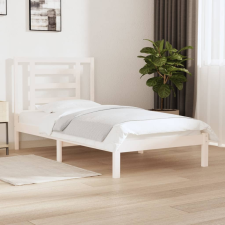 vidaXL fehér tömör fenyőfa ágykeret 90x200 cm ágy és ágykellék
