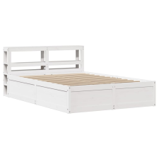 vidaXL fehér tömör fenyőfa ágykeret fejtámlával 140 x 190 cm (3306355) ágy és ágykellék