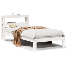 vidaXL fehér tömör fenyőfa ágykeret fejtámlával 90 x 190 cm ágy és ágykellék