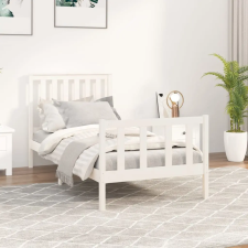 vidaXL fehér tömör fenyőfa ágykeret fejtámlával 90 x 200 cm ágy és ágykellék