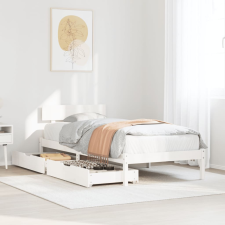vidaXL fehér tömör fenyőfa ágykeret matrac nélkül 90 x 190 cm ágy és ágykellék