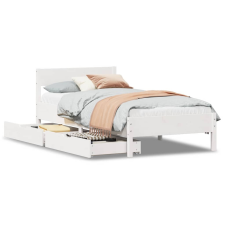 vidaXL fehér tömör fenyőfa ágykeret matrac nélkül 90 x 190 cm (3301771) ágy és ágykellék