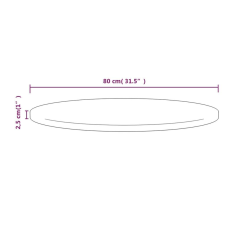 vidaXL fehér tömör fenyőfa asztallap Ø80 x 2,5 cm bútor