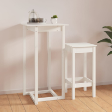 vidaXL Fehér tömör fenyőfa bárasztal 60 x 60 x 110 cm bútor