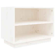 vidaXL fehér tömör fenyőfa cipősszekrény 60 x 34 x 45 cm (813546) bútor
