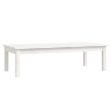 vidaXL fehér tömör fenyőfa dohányzóasztal 110 x 50 x 30 cm (814235) bútor