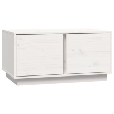 vidaXL fehér tömör fenyőfa dohányzóasztal 80 x 50 x 40 cm (814420) bútor