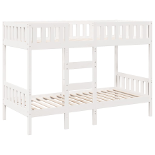 vidaXL fehér tömör fenyőfa emeletes ágy 90 x 200 cm (3308602) ágy és ágykellék